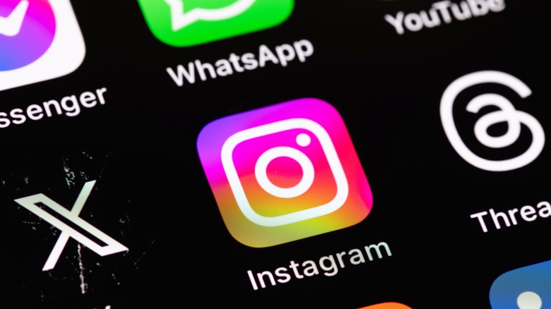 Instagram app on iPhone