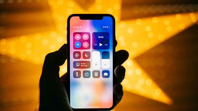 iPhone control center