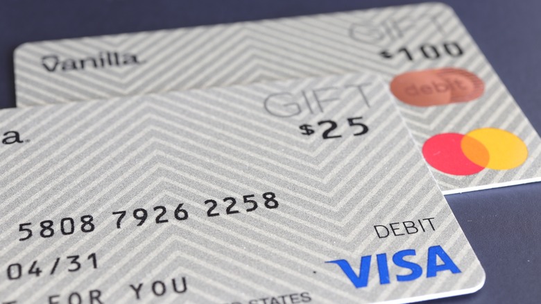 Two Vanilla Gift Cards