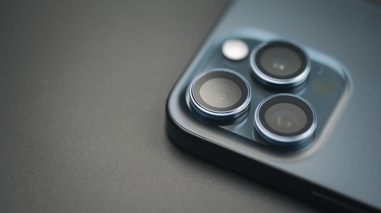 iPhone laying face down on table