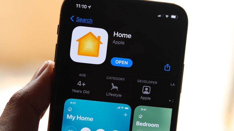 Apple Home app on smartphone screen