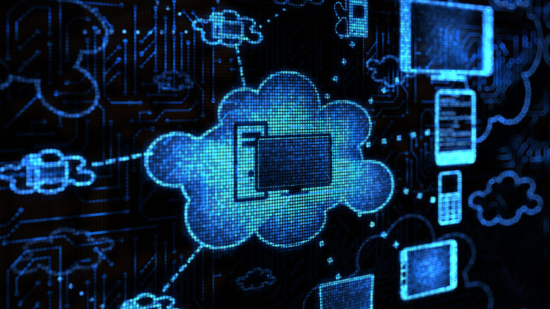 Graphic of a computer as a server