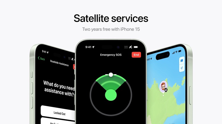 iPhone 15 roadside assistance announcement