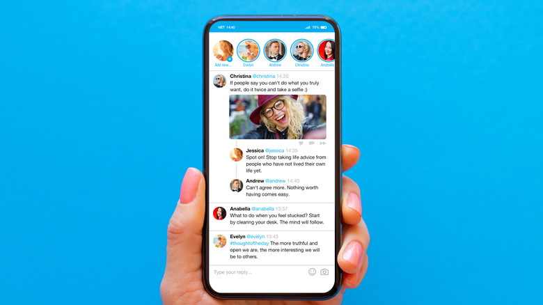 Twitter app timeline