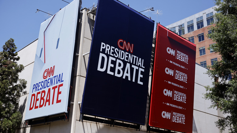 CNN presidential debate billboards