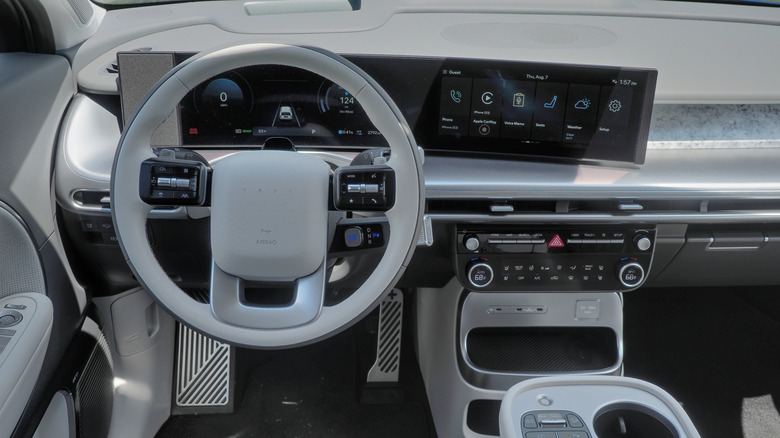 2026 Hyundai Ioniq dashboard and steering wheel