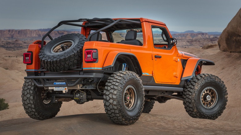 Jeep Sandstorm Concept parked in Moab, Utah