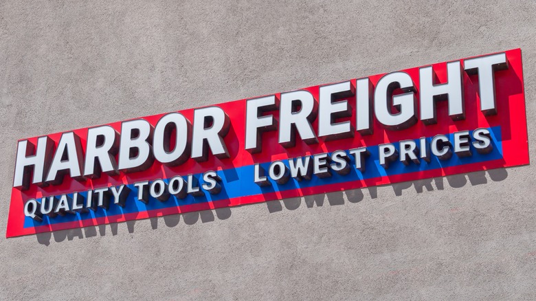 Harbor Freight sign on a building