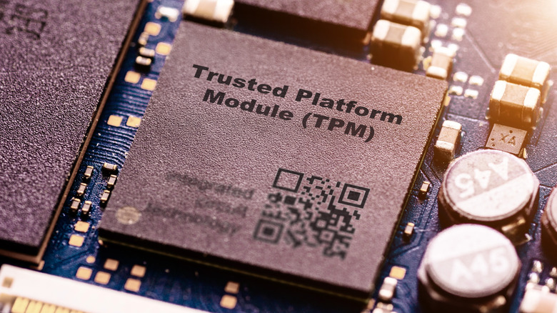 TPM on a motherboard