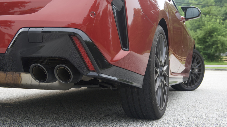 BMW M235 exhaust detail