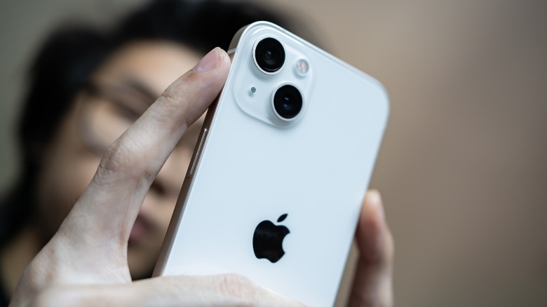 iPhone with LinkedIn page