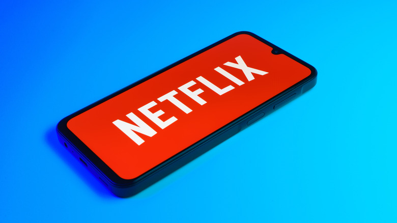 Netflix logo displayed on smartphone