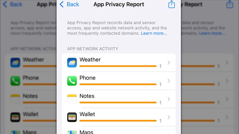 iPhone App Privacy Report