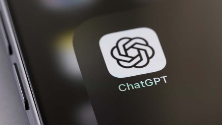 ChatGPT icon on an unidentified smartphone.