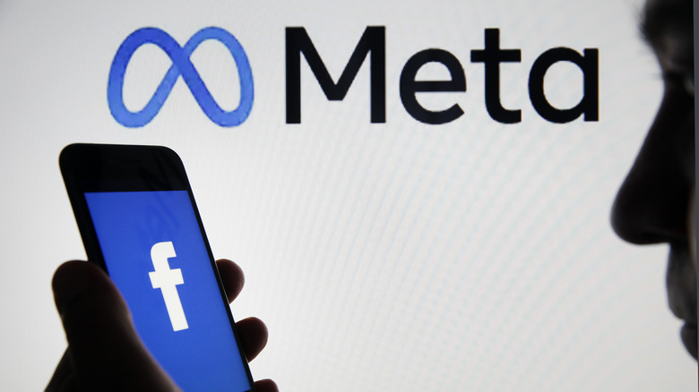 facebook on phone meta backdrop