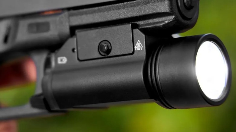 Braun Tactical Light mounted under a pistol