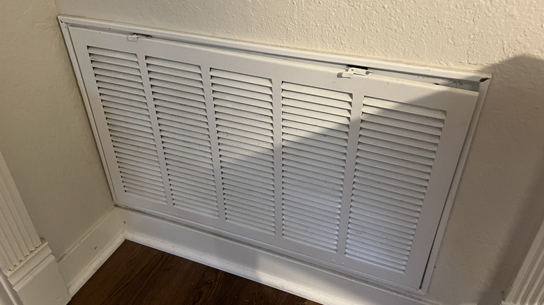 A vent in a home.