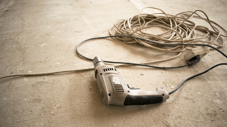 An old electric drill