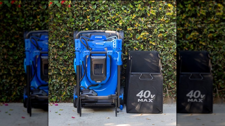 Kobalt Gen4 40v Electric Lawn Mower folded