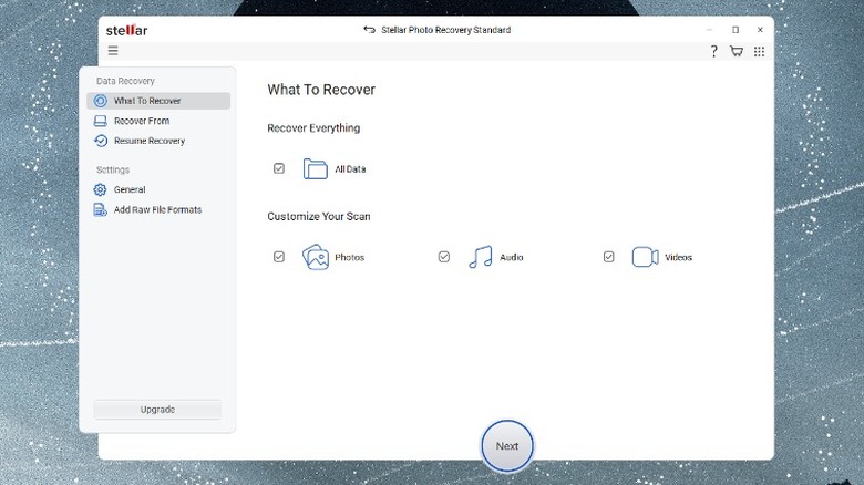 Stellar Photo Recovery app interface
