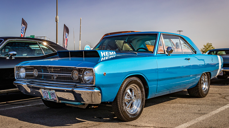 Blue retro Dodge Dart