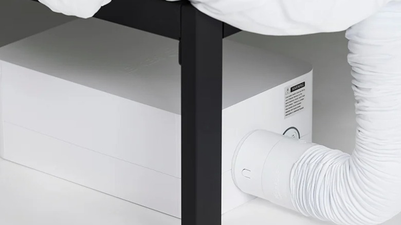 BedJet unit under the bed