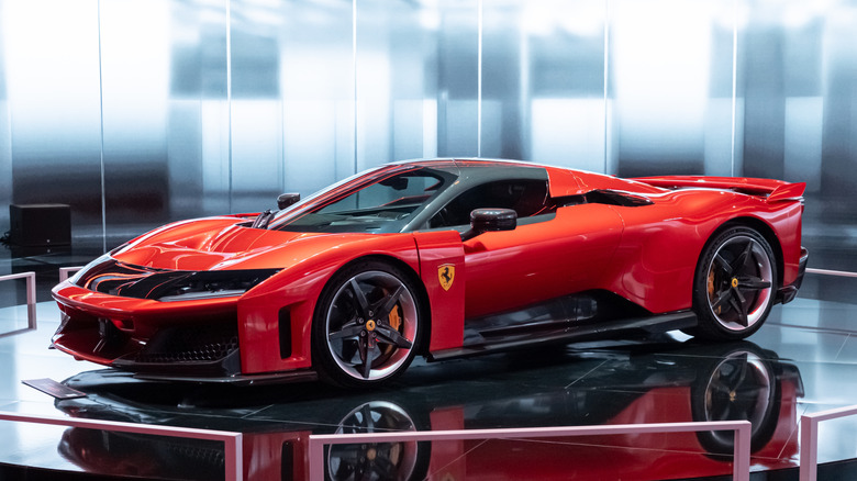 Ferrari F80 on display