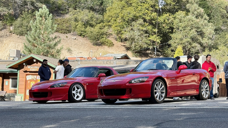 Two Honda S2000's parked at Newcomb's Ranch