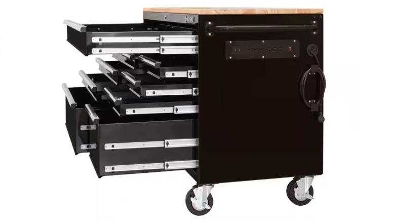 Home Depot's 52-inch 9-Drawer Tool Chest on white background