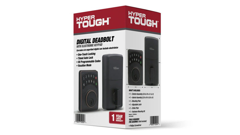 Picture displaying Hyper Tough Digital Deadbolt box