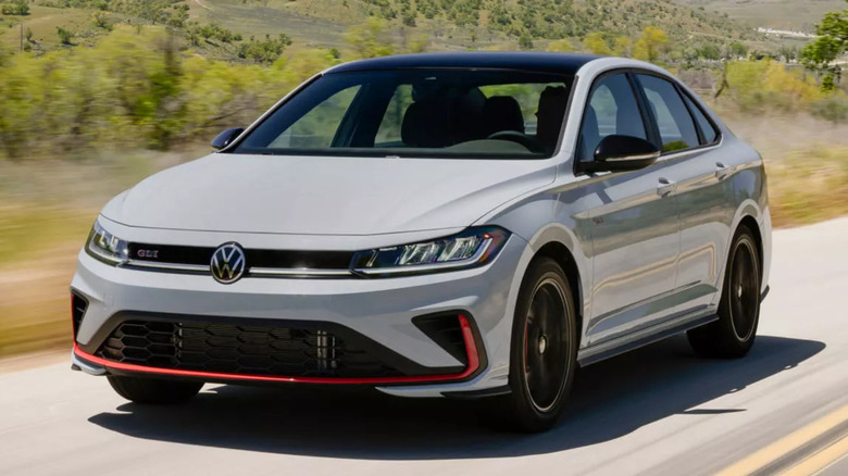 Front shot of a 2025 VW Jetta GLI
