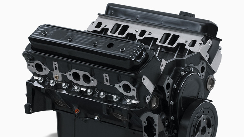 Studio shot of a GM L05 engine