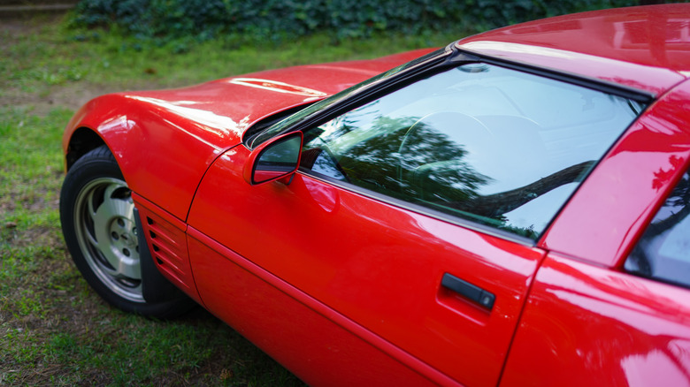 Side detail shot of a C4 Corvette