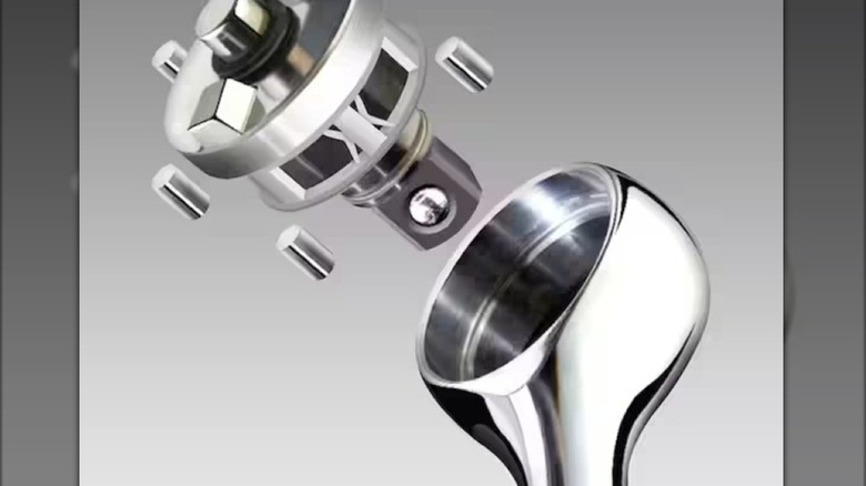An exploded view of the Zero Degree Gearless Ratchet.