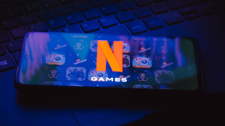 Netflix Games on a phone