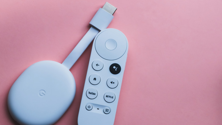 Chromecast with Google TV device and remote