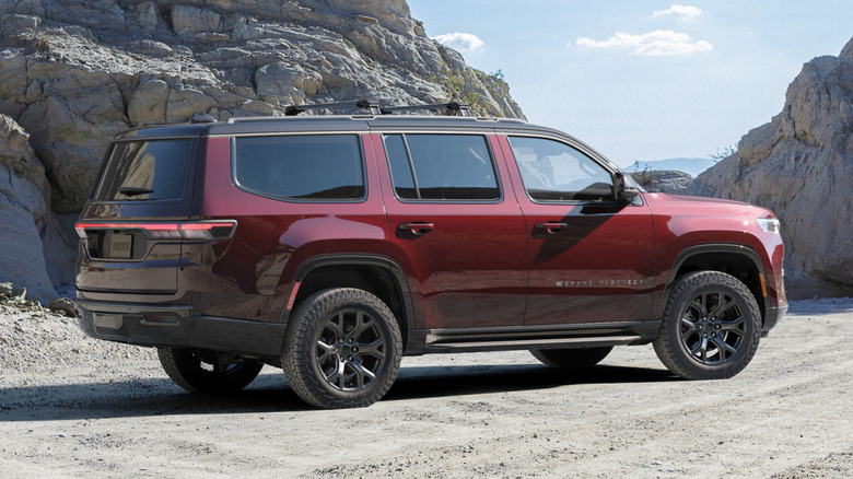 2026 Jeep Grand Wagoneer rear 3/4 view