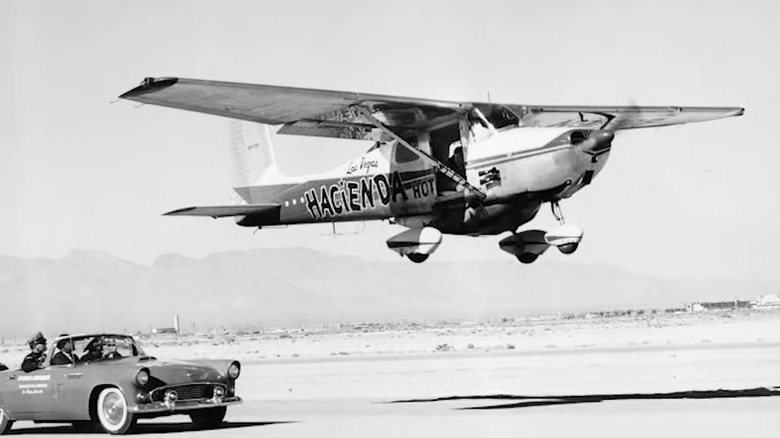 Image of the Cessna 172 flow by Robert Timm and John Cook while setting the record for longest continuous flight.
