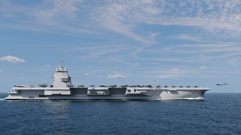 An early rendering of PA-NG shows a fighter jet taking off.