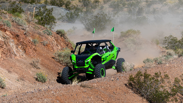 2026 Kawasaki Teryx 5 H2 on a dirt road