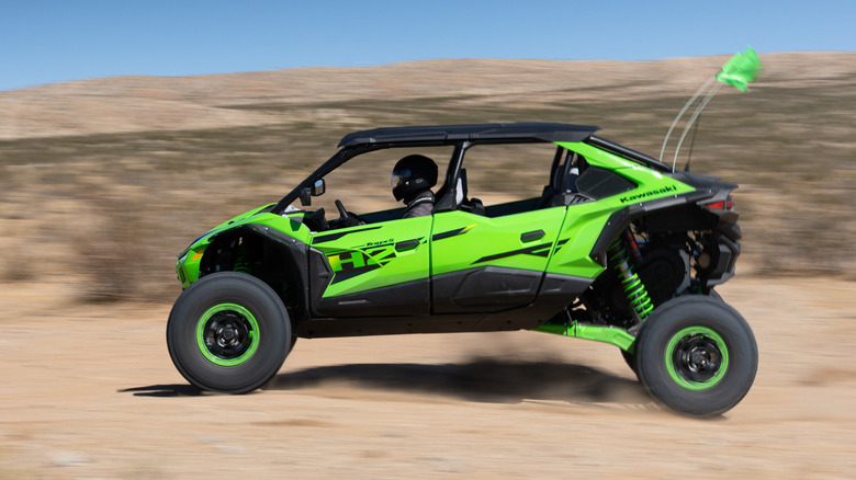 2026 Kawasaki Teryx 5 H2 side profile at speed