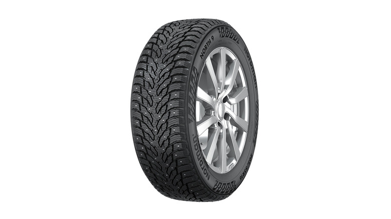 A closeup shot of the Nokian Nordman North 9 tire