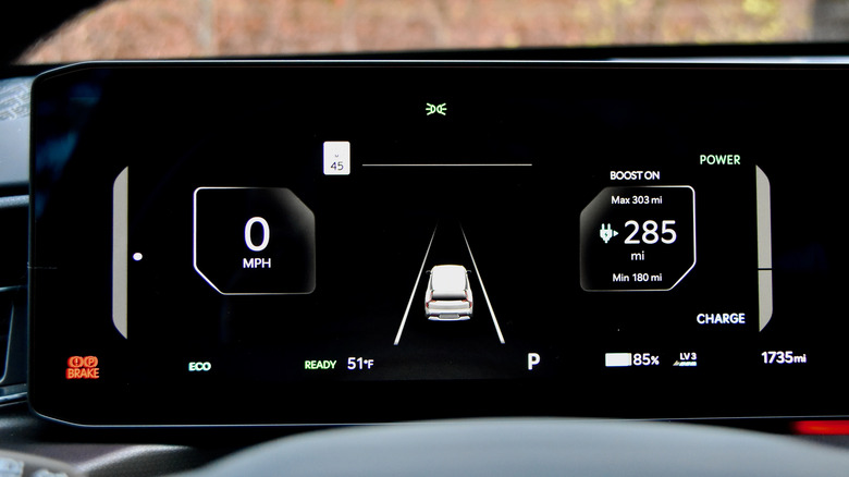 2026 Kia EV9 instrument cluster.