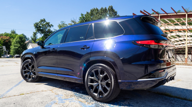 2025 Lexus TX 500h rear driver's side profile