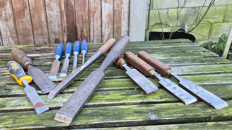 some new and old chisels