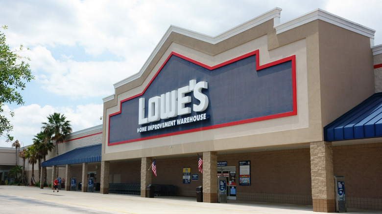 Exterior of Lowe's store