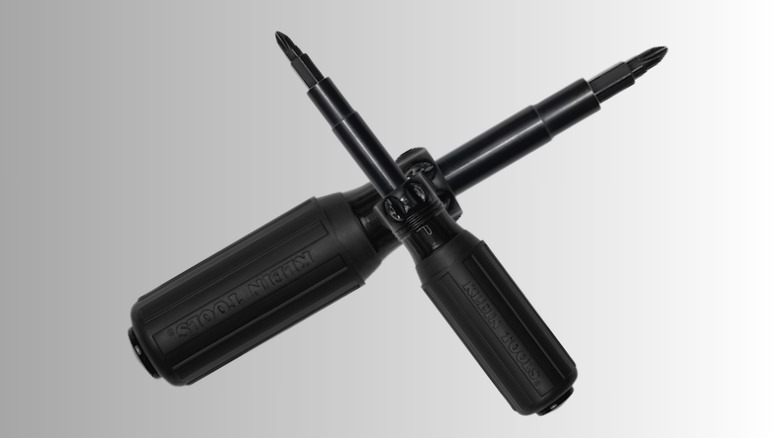 Blackout edition of Klein's multi-bit screwdriver.