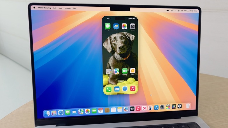 iPhone mirroring on MacOS