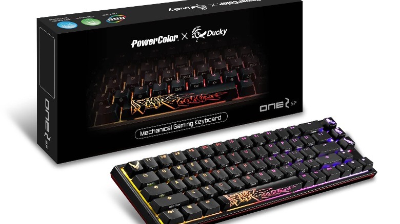 A PowerColor and Ducky collaboration keyboard