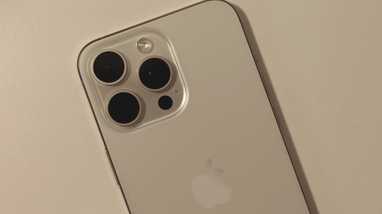 Close up of an iPhone camera system